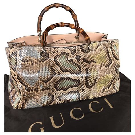 gucci python bag|gucci blue python bag.